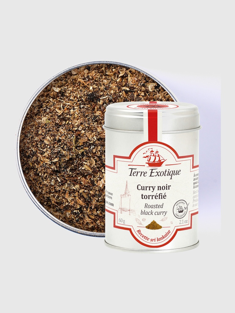 Geröstetes schwarzes Curry