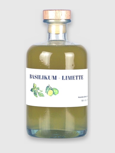 Basilikum Limetten Likör